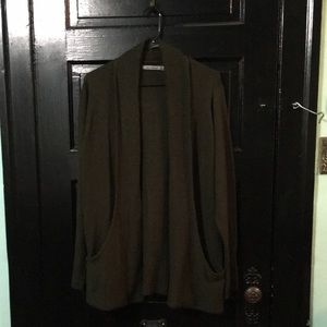 Olive green cardigan